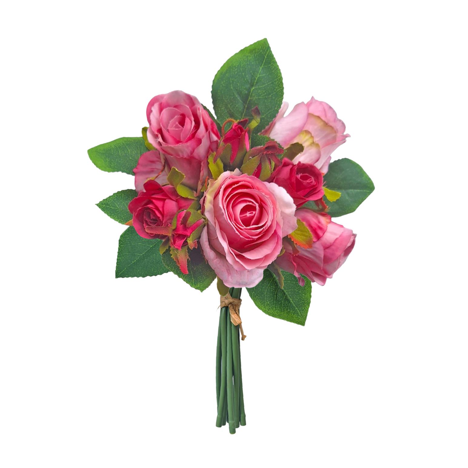 Alison's Acquisitions Royal Rose Bouquet - Dark Pink